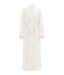 Халат Satin Long Robe Coconut White
