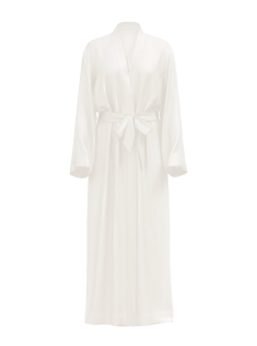 Халат Satin Long Robe Coconut White