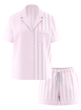 Піжама Heritage Cotton Short Pajama Set Stripe Print
