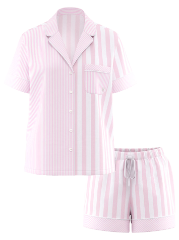 Пижама Heritage Cotton Short Pajama Set Stripe Print