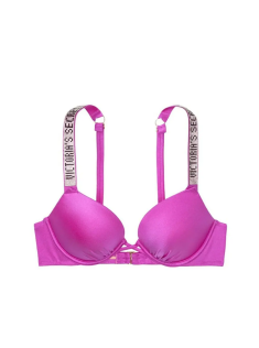 Топ Виктория Сикрет c двойным пушап Shine Strap SWIM Fuchsia
