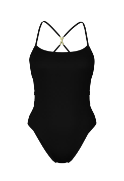 Купальник Archives Sexy Straps Scoop One-Piece Swimsuit Black