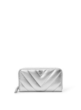 Гаманець Large Wallet with Zip Silver