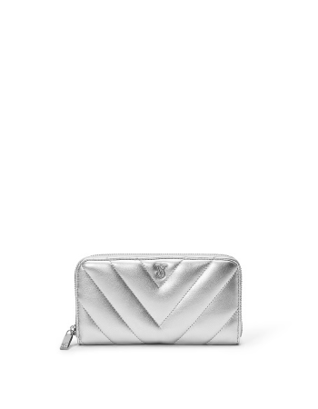 Гаманець Large Wallet with Zip Silver