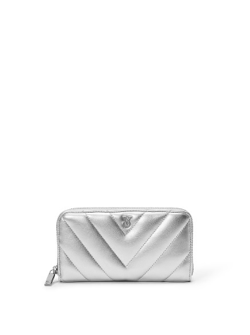 Гаманець Large Wallet with Zip Silver