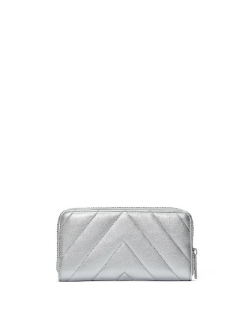 Гаманець Large Wallet with Zip Silver
