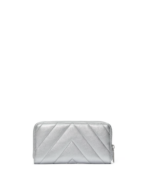 Кошелек Large Wallet with Zip Silver