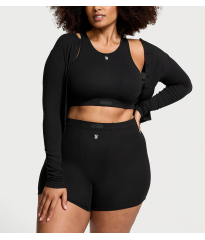 Костюм 3-Piece Ribbed Modal Boxer Briefs Set Black