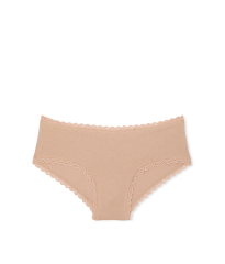 Трусики Cotton Lace-Waist Cheeky Panty Praline