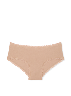 Трусики Cotton Lace-Waist Cheeky Panty Praline