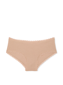 Трусики Cotton Lace-Waist Cheeky Panty Praline