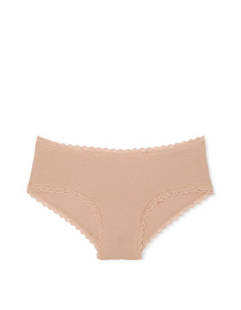 Трусики Cotton Lace-Waist Cheeky Panty Praline