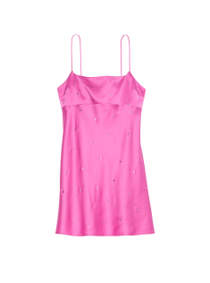 Пеньюар Glazed Satin Dew Drop Heart Slip Dress Peony
