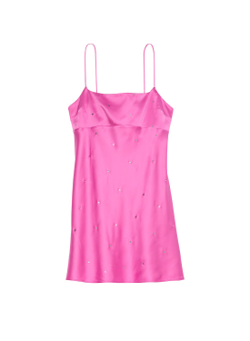 Пеньюар Glazed Satin Dew Drop Heart Slip Dress Peony
