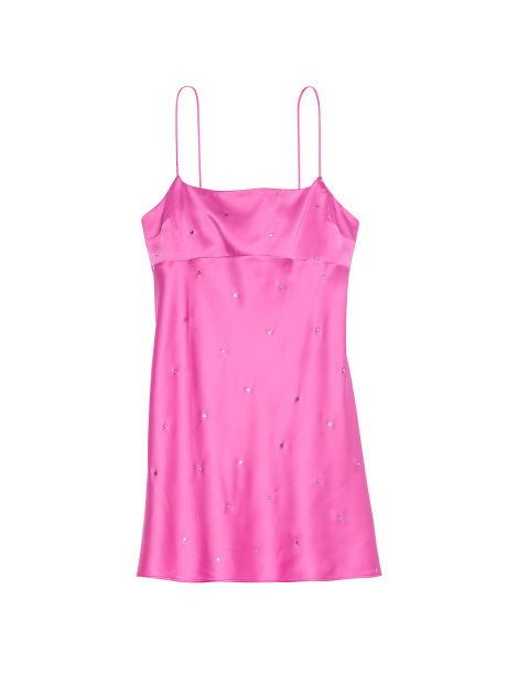 Пеньюар Glazed Satin Dew Drop Heart Slip Dress Peony
