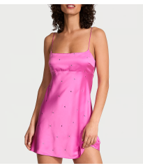 Пеньюар Glazed Satin Dew Drop Heart Slip Dress Peony