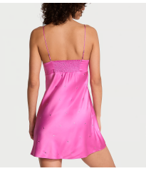 Пеньюар Glazed Satin Dew Drop Heart Slip Dress Peony