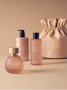 Лімітований подарунковий набір з косметичкою BARE Sueded Vanilla Gift Set