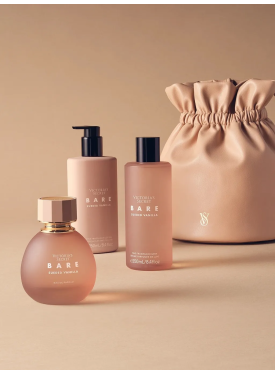Лімітований подарунковий набір з косметичкою BARE Sueded Vanilla Gift Set