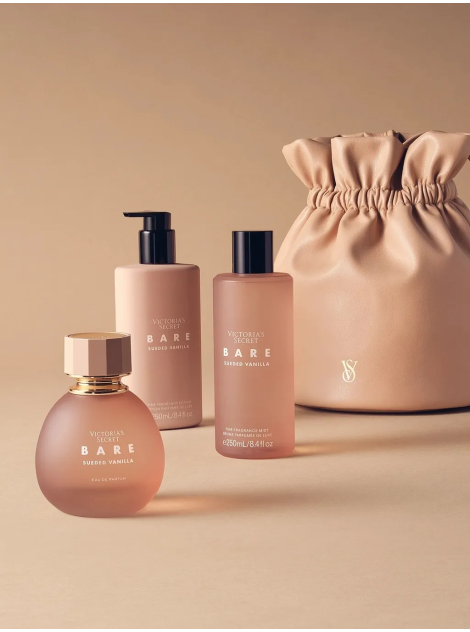 Лимитированный подарочный набор с косметичкой BARE Sueded Vanilla Gift Set