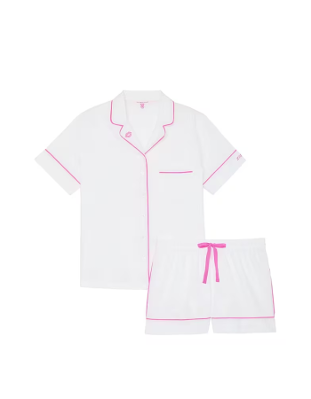 Піжама Cotton Short Pajama Set White Піжама Cotton Short Pajama Set White