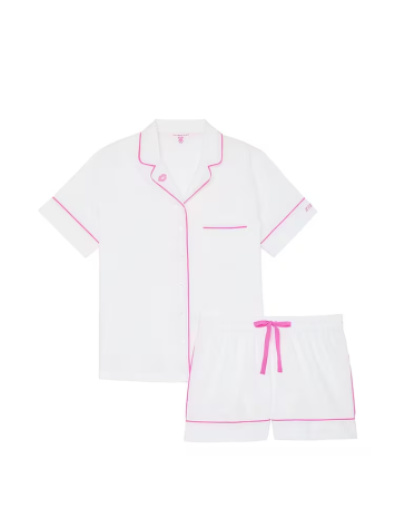 Пижама Cotton Short Pajama Set White