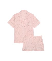 Піжама Heritage Cotton Short Pajama Set Pink Піжама Heritage Cotton Short Pajama Set Pink
