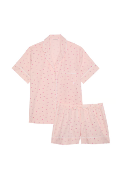 Пижама Heritage Cotton Short Pajama Set Pink