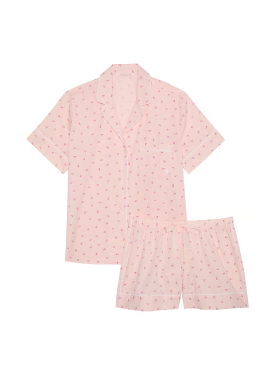 Пижама Heritage Cotton Short Pajama Set Pink