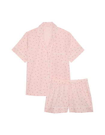 Піжама Heritage Cotton Short Pajama Set Pink Піжама Heritage Cotton Short Pajama Set Pink