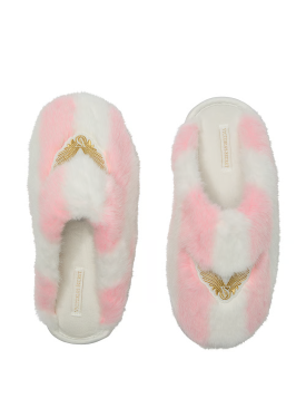 Домашні капці Luxe Plush Closed-Toe Slippers Heritage Stripe