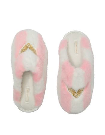 Домашні капці Luxe Plush Closed-Toe Slippers Heritage Stripe