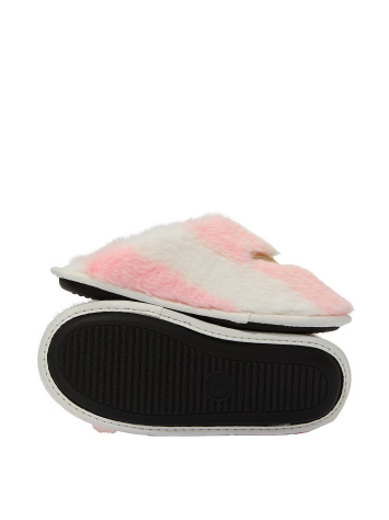 Домашние тапочки Luxe Plush Closed-Toe Slippers Heritage Stripe