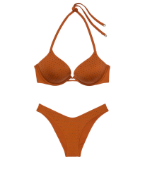Купальник Essential Bombshell Add-2-Cups Diamanté Push-Up Bikini Top Set