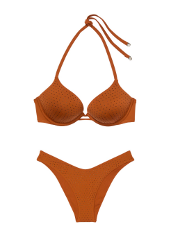 Купальник Essential Bombshell Add-2-Cups Diamanté Push-Up Bikini Top Set