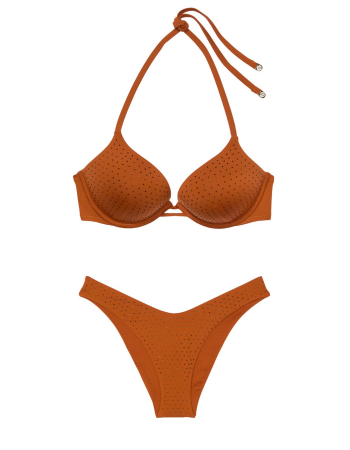 Купальник Essential Bombshell Add-2-Cups Diamanté Push-Up Bikini Top Set
