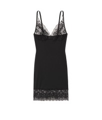 Пеньяр Victoria's Secret Shapewear Lace Control Slip Black