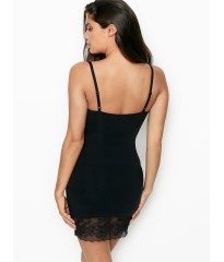 Пеньяр Victoria's Secret Shapewear Lace Control Slip Black