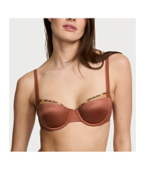 Бюстгальтер Logo Embroidery Lightly Lined Balconette Bra Clay