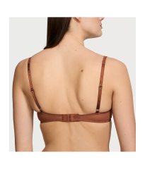 Бюстгальтер Logo Embroidery Lightly Lined Balconette Bra Clay