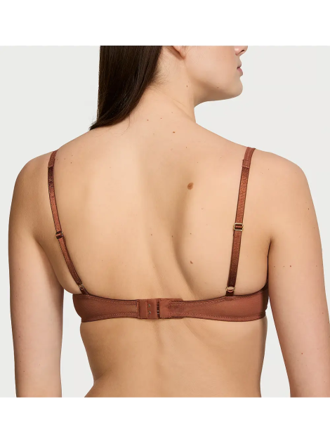 Бюстгальтер Logo Embroidery Lightly Lined Balconette Bra Clay