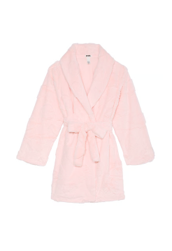 Плюшевий халат Short Cozy Robe Pink Hearts