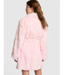Плюшевий халат Short Cozy Robe Pink Hearts