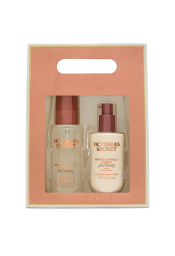 Подарунковий Набір Вікторія Сікрет Spiced vanilla  Feel Toasty 2-Piece Mini Body Mist & Lotion Gift Set