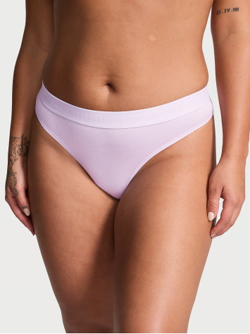Трусики Logo Cotton Thong Panty Lilac