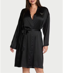 Лімітований сатиновий халат VS Fashion Show Satin Sparkle Short Robe