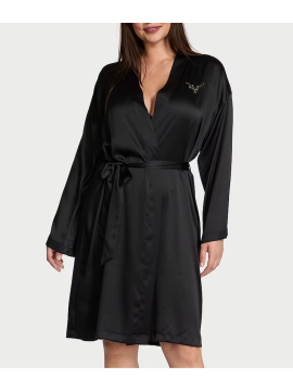 Лімітований сатиновий халат VS Fashion Show Satin Sparkle Short Robe