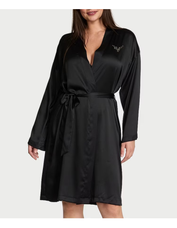 Лімітований сатиновий халат VS Fashion Show Satin Sparkle Short Robe