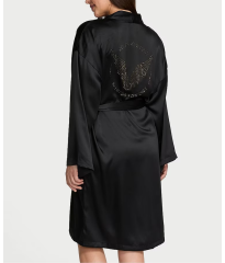 Лімітований сатиновий халат VS Fashion Show Satin Sparkle Short Robe