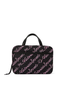 Косметичка Travel Hanging Toiletry Bag Black Candycane Script